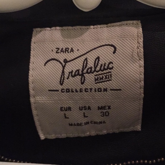 Zara pleather biker jacket - Picture 2 of 4